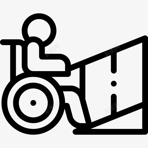 坡道残疾人援助23直线svg_新图网 https://ixintu.com 坡道 残疾人 援助 直线