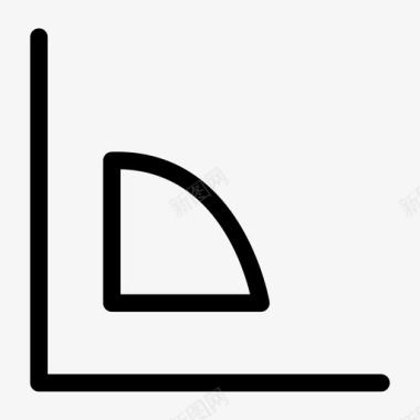 直角三角形90角图标