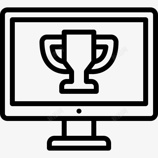 奖杯电脑显示器svg_新图网 https://ixintu.com 奖杯 电脑 显示器 屏幕 赢家 搜索引擎 优化 网站