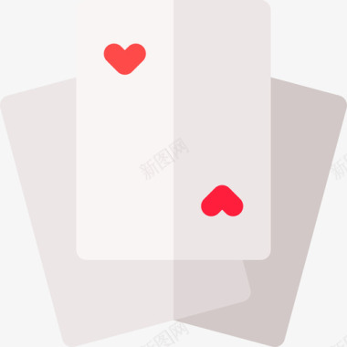 纸牌游戏家中休闲活动4个平图标