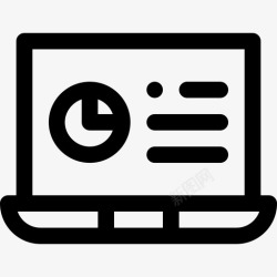 在家线上办公笔记本电脑在家办公76线性高清图片