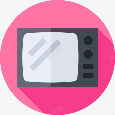 旧电视九十年代6平淡图标