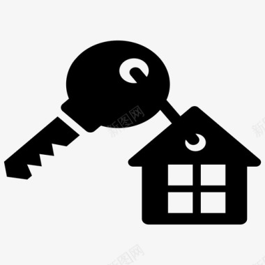 房屋钥匙门钥匙家庭钥匙图标