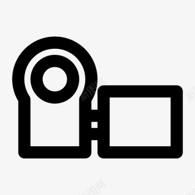 手持式摄像机便携式摄像机胶卷图标