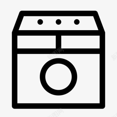 洗衣机中央处理器电子图标