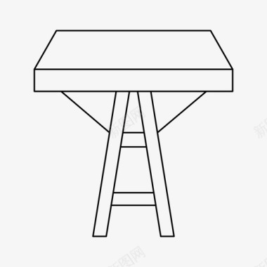 书桌椅子装饰图标