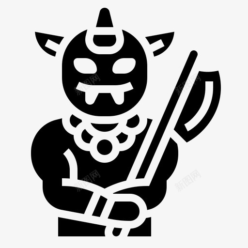 恶魔幻想杀手svg_新图网 https://ixintu.com 恶魔 幻想 杀手 怪物 游戏 元素 glyph1