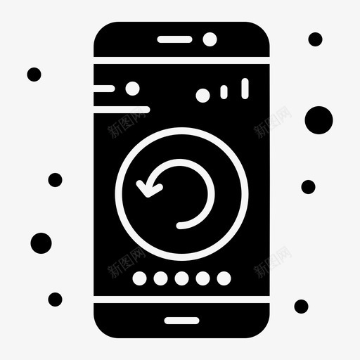 应用程序小工具手机svg_新图网 https://ixintu.com 应用程序 手机 小工 工具 重启 android 实体 字形