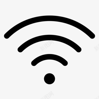 无线网WiFi线性图标