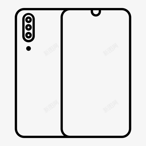 gadgetgadgedgalaxya50svg_新图网 https://ixintu.com gadget galaxy gadged a50 a70 samsung 图标 设置 大纲