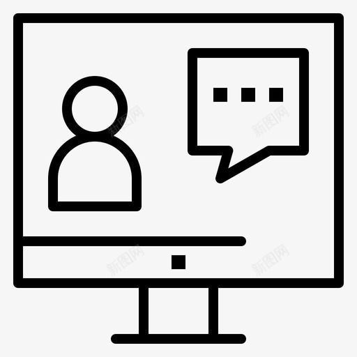 沟通咨询客户svg_新图网 https://ixintu.com 沟通 咨询 客户 在线 服务 商务 人员