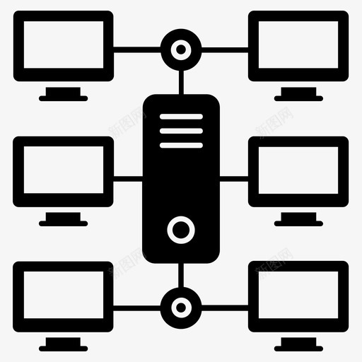 计算机网络计算机连接数据网络svg_新图网 https://ixintu.com 计算机网络 网络 局域网 计算机 连接 数据 数据网 通信 字形 图标