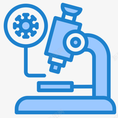 实验室医疗保健19蓝色图标