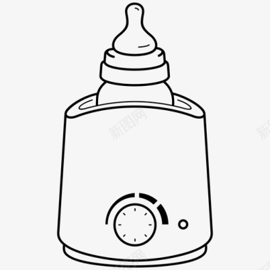 暖瓶器婴儿奶瓶奶瓶加热器图标