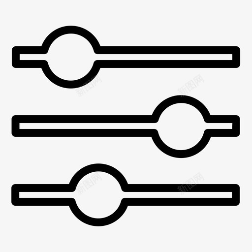 调整控制档位svg_新图网 https://ixintu.com 设置 调整 控制 档位 基本 用户界面