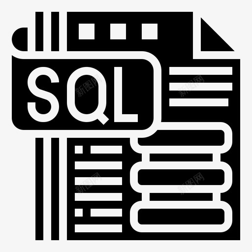 sql文件数据库服务器svg_新图网 https://ixintu.com 文件 sql 数据库 服务器 网站 类型 glyph