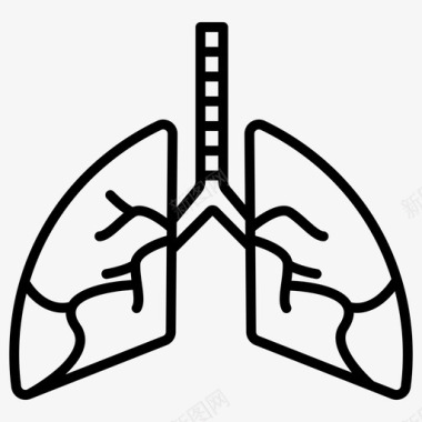 肺病毒160轮廓图标