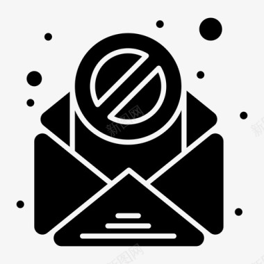 电子邮件阻止垃圾邮件图标