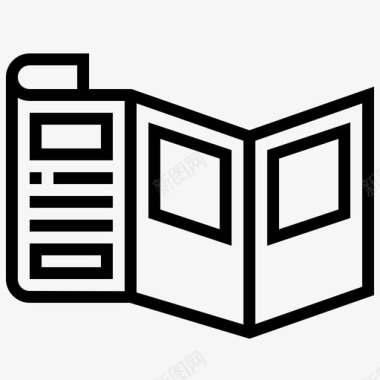 小册子广告目录图标