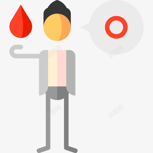 O型血献血87平坦型svg_新图网 https://ixintu.com 型血 献血 平坦型
