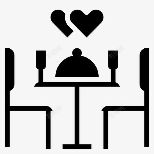 婚宴爱情浪漫餐厅svg_新图网 https://ixintu.com 婚宴 爱情 浪漫 餐厅 情人节