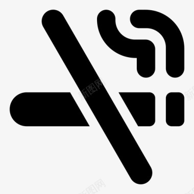 禁止吸烟管制烟草图标