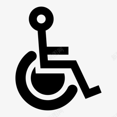 无障碍残疾人身体残疾图标