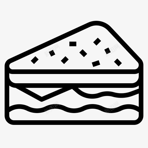 三明治食物午餐svg_新图网 https://ixintu.com 三明治 食物 午餐 晚餐 零食 快餐 概述 图标