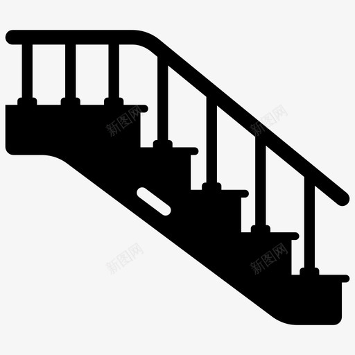 楼梯楼梯井楼梯向上svg_新图网 https://ixintu.com 楼梯 楼梯井 向上 家庭 生活 字形 向量 图标