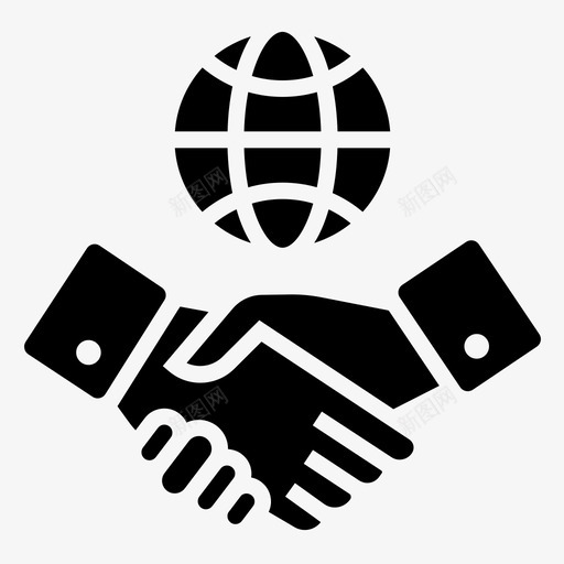 合作协议交易svg_新图网 https://ixintu.com 合作 协议 交易 全球 握手 商业 融资