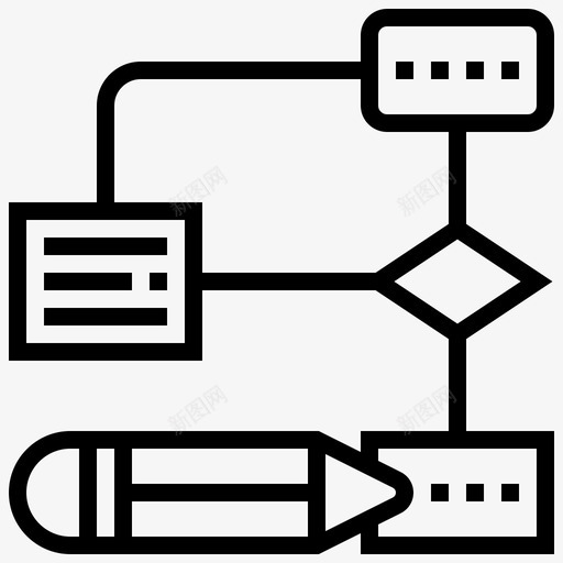 流程图程序过程svg_新图网 https://ixintu.com 流程图 程序 过程 步骤 工作 工业 流程