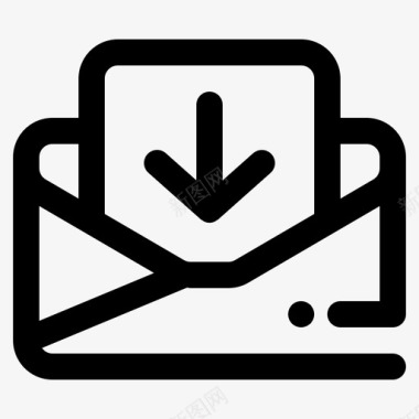 下载电子邮件收件箱邮件图标