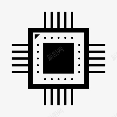 处理器电路电子图标