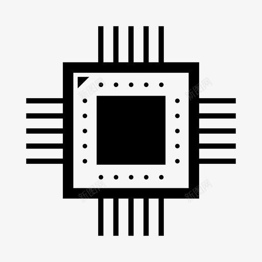 处理器电路电子svg_新图网 https://ixintu.com 电子 处理器 电路 设备 技术