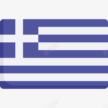 希腊国旗17平坦图标