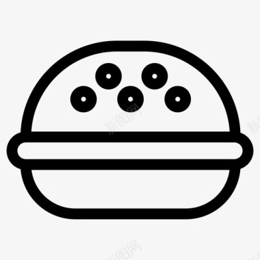汉堡快餐高脂肪食品图标