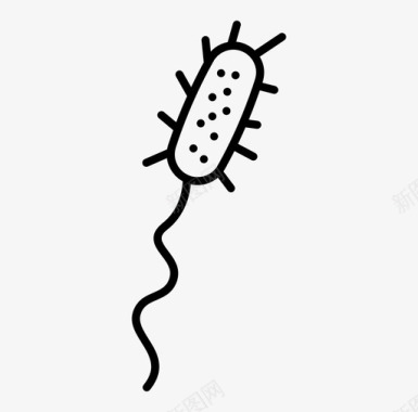 微生物活的细菌图标