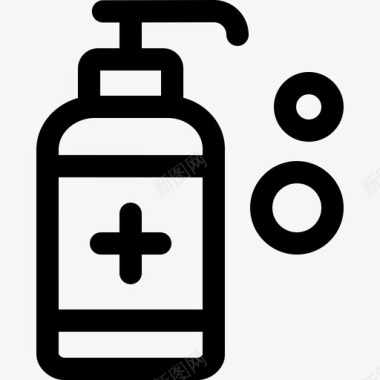 液体肥皂兽医85线性图标