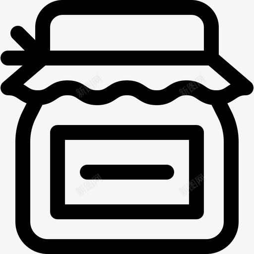 黄油罐野餐81直线型svg_新图网 https://ixintu.com 黄油罐 油罐 野餐 直线 线型