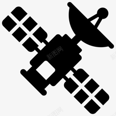 卫星人造卫星通信卫星图标