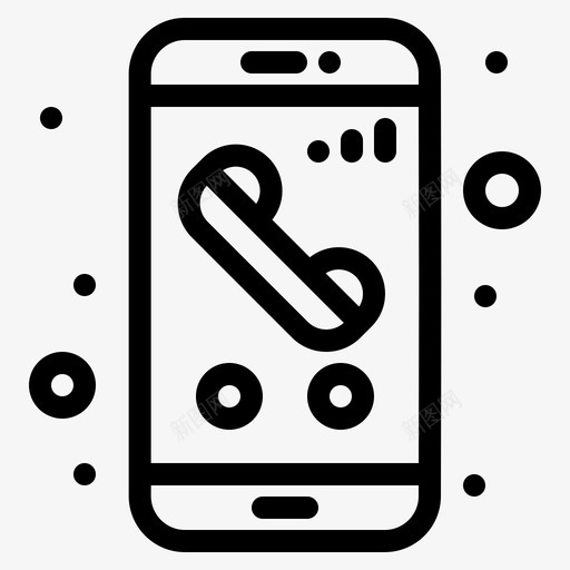 appcallcallingsvg_新图网 https://ixintu.com app call calling mobile phone android 应用程序 粗体