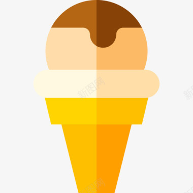 冰淇淋甜点和糖果19无糖图标