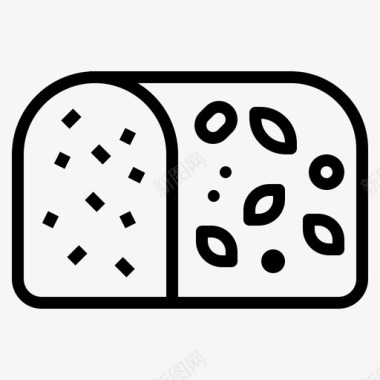 小麦面包烘焙甜点图标