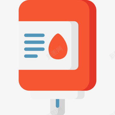 血袋献血82扁平图标