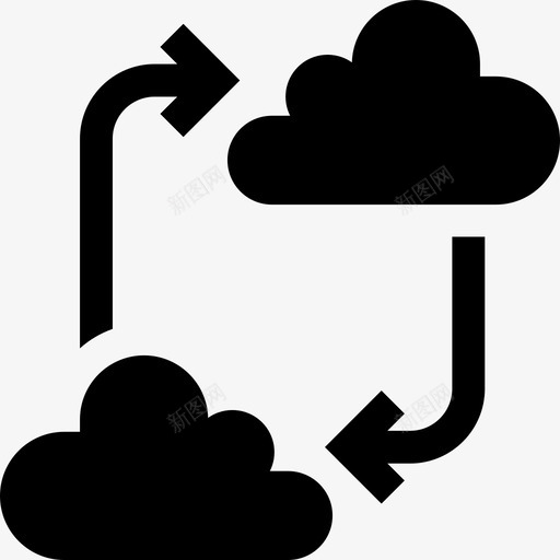共享云计算和网络9已填充svg_新图网 https://ixintu.com 共享 云计算 网络 填充
