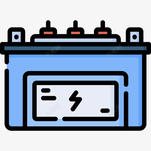 电池工业90线性颜色svg_新图网 https://ixintu.com 电池 工业 线性 颜色