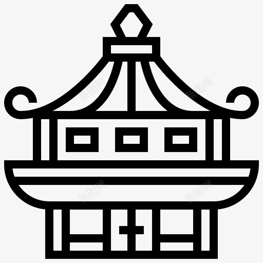 亚洲建筑佛教佛塔svg_新图网 https://ixintu.com 建筑 亚洲 佛教 佛塔 寺庙