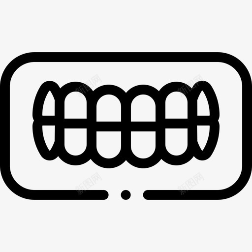 义齿嘻哈50线性svg_新图网 https://ixintu.com 义齿 嘻哈 线性