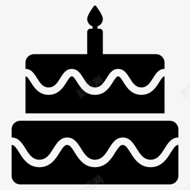 婚礼蛋糕蛋糕店项目生日蛋糕图标