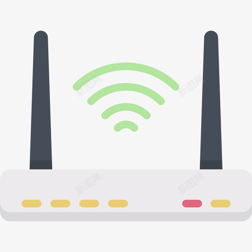 Wifi路由器电子设备31扁平svg_新图网 https://ixintu.com Wifi 路由器 电子设备 扁平